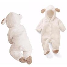 Newborn Baby Romper Spring Winter Warm Costume Baby boys clothes Coral