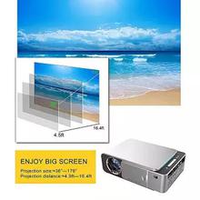 T6 LED Projector HDMI 1080p Home Theater Projector Bluetooth WIFI Gray EU Plug