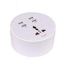 Budi M8J308E 4 USB Port Home Charger With General Socket (EU Plug 1.5M)