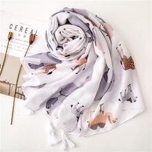 Korean Style Sun Protection Premium Printed Scarves For