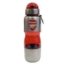 500 ml Arsenal Logo Printed Water Bottle - Grey