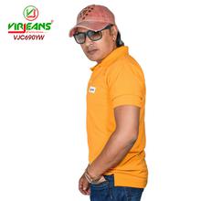 Virjeans Yellow  Polo Neck T-shirt for Men (VJC 690)