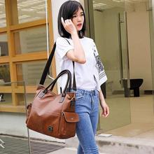 High Capacity Women Handbag PU Leather Shoulder Bag