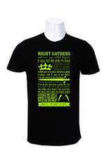 Wosa -Night Gathers GOT Black Printed T-shirt For Men