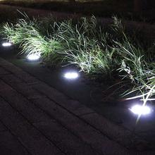 Waterproof Solar Path Light Super Bright 8 LEDs In-ground Outdoor Decorative Lighting