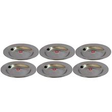 Sun'z Set Of 6 Stainless Steel Dinner Plate - 320823