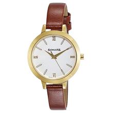 Sonata Analog Multi-Colour Dial Women's Watch-8141YL01