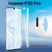 UV  Liquid Curved Tempered Glass For Huawei P30 Pro