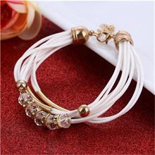 Bracelet Wholesale 2018 New Fashion Jewelry Leather Bracelet for Women Bangle Europe Beads Charms Gold Bracelet Christmas Gift