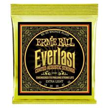 Ernie Ball Everlast Light Coated 80/20 Bronze Acoustic Extra