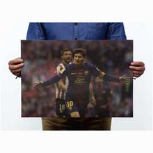 Messi FC Barcelona Soccer footballer sports poster wall decor