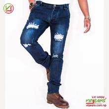 Virjeans Slim-Fit Grunge Jeans/Denim  Pant (VJC 659) stretchable, LIght Blue