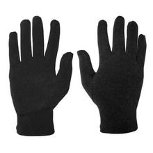 1 Pair  of Autumn Spandex Black Thin Stretchable Gloves