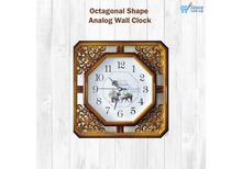 W1 Octagon Shape Analog Wall Clock