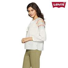 Levi's White Styled Top For Women - (52138-0000)