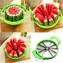 Watermelon Cutter Cantaloupe Melon Slicer Stainless Steel Kitchen Fruit Divider