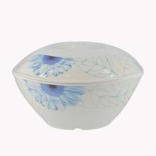 Servewell Blue Daisy Square Round Bowl with lid 8″