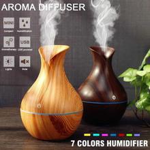 Cool Mist Humidifier Vase Air Purifier Air Diffuser With Whisper Quiet Operation, LED Night Light Functions, Aroma Essential Oil USB Aromatherapy For Car Home And Office