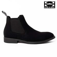 Caliber Shoes Black Chelsea Boots For Men - ( 481 SR )