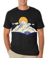 Black 'Machhapuchhre' Printed T-Shirt For Men