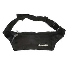 Audalag Black Waist Money Bag