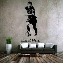 Messi Is Going To Shooting Football Art Mural Wall Stickers