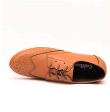 Caliber Shoes Tan Brown Casual Lace Up Shoes For Men - ( 391 C)