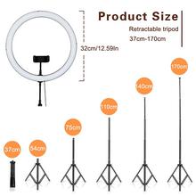 32cm Selfie Led Ring Light With 10 Fit Tripod Stand, Cell Phone Holder