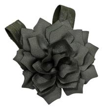 Grey Glittered Flower Headband For Girls