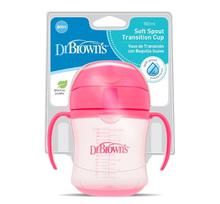 Dr Brown’s Soft Spout Transition Cup With Handles - Pink