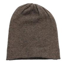 Wood Brown Solid 100% Cashmere Cap