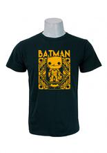 Wosa -Batman Kid Black Print Half Sleeve Tshirt for Men