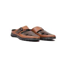 Brown Back Open slip Sandals For Men