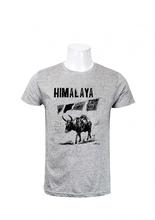 Wosa -  Round Neck Wear White Himalaya Printed Round Neck T-Shirt For Men