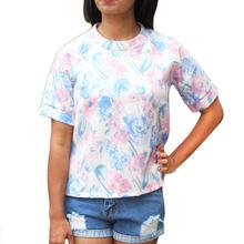 Flower Printed White T-shirt