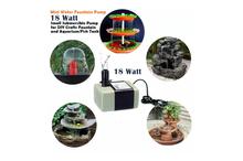 Mini Water Fountain Submersible Pump 18 Wt Small Submersible Pump for DIY Crafts Min Vertical Fountain and Aquarium/Fish Tank