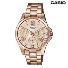 Casio Sheen Round Dial Chronograph Watch For Women -SHE-3805PG-9AUDR