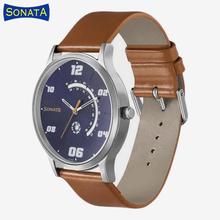 Sonata RPM Blue Dial Analog with Day and Date Watch for Men 77105SL04