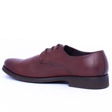 Caliber Shoes Wine Red Lace-up  Formal Shoes For Men - ( 418 C )