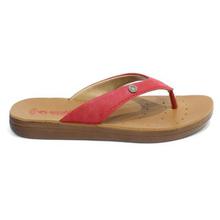 aeroblu Red Slip On V-Strap Sandals For Women - IB48