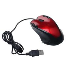 FashionieStore mouse Luxury 1800 DPI USB Wired Optical Gaming Mice Mouse For PC Laptop Red