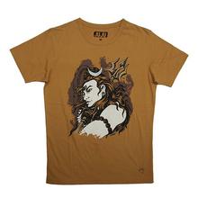 Light Brown Shiva Printed T-shirt