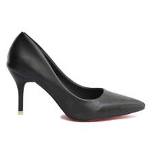 Black Matte Pump Heels For Women