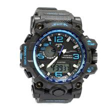 Supa Analog Digital Blue Dial Watch For Men