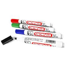 Snowman 4pcs Red/Blue/ Black/ Green Permanent Marker