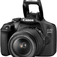 Canon EOS 2000D 24.2 MP DSLR Camera With EF-S18-55 (16 Gb Card )- Black