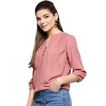 Harpa Women Round Neck Solid Top