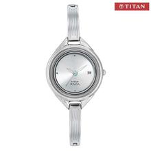 Titan 2513SM01 Silver Coloured, Analog Watch for Women