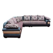 Sunrise Furniture HS-011 L-Shape Wooden Sectional Sofa - Black