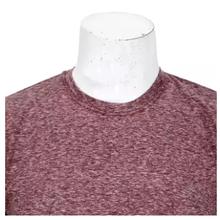 Round Neck Textured T-Shirt For Men- Maroon